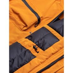 OMBRE Pánska bunda zimná prešívaná ADAM horčicová MDN16270 S
