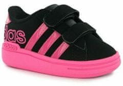 Adidas - Derby II Logo Girls Infants Trainers - Black/UltraPop - C7