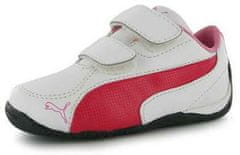 Puma - Drift Cat 5 Leather Infants Trainers - White/Pink - C6
