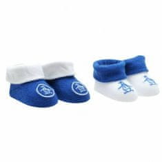 Penguin - 124 Two Pack Booties Baby Boys - White/Blue - 0-6 Mnth