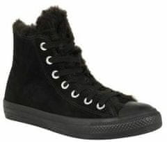 Converse - All Star chuck Taylor Hi Suede and Wool Trainers - Black / Black - 4