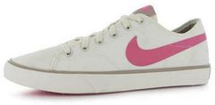 Nike - Primo Canvas Ladies Trainers - White/Pink - 6.5