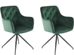 Danish Style Jedálenská stolička Calvin (SET 2 ks), zelená