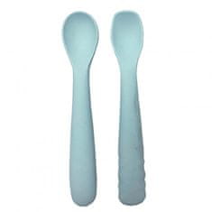 Silikónové lyžičky B-Spoon Shape 2ks Pastel Blue