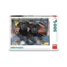 Dino Toys Puzzle 500 Šteňatá v kufri