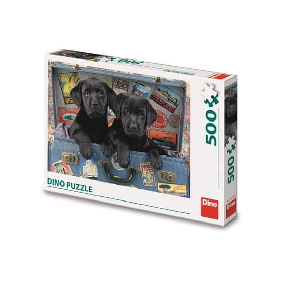 Dino Toys Puzzle 500 Šteňatá v kufri