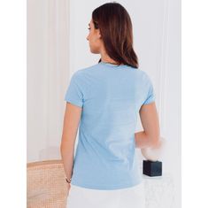 Edoti Dámske jednofarebné tričko PEONY svetlo modré MDN17405 M