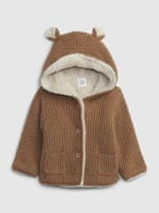 Gap Baby pletený kabátik s kožúšikom 18-24M