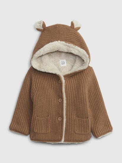 Gap Baby pletený kabátik s kožúšikom