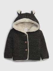 Gap Baby pletený kabátik s kožúšikom 3-6M