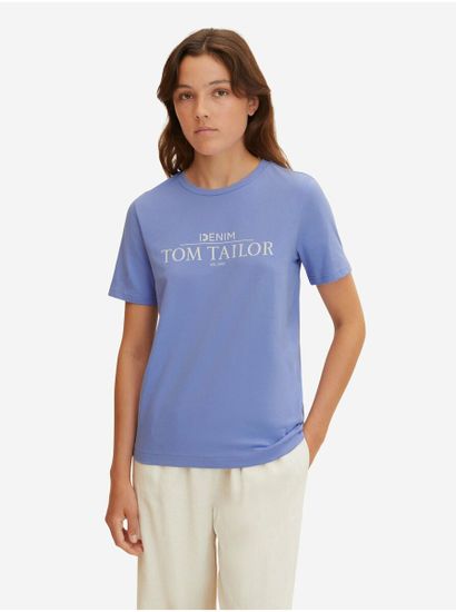 Tom Tailor Tričká s krátkym rukávom pre ženy Tom Tailor Denim - svetlofialová