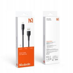 Mcdodo Kábel pre iPhone, vysokorýchlostný, krátky, QC 4.0, 20 cm, Mcdodo CA-2260