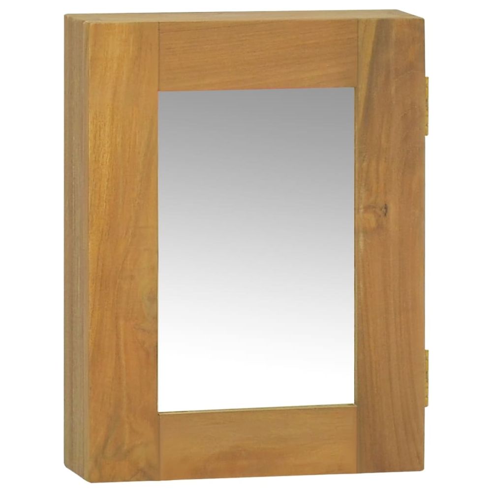 Petromila vidaXL Zrkadlová skrinka 30x10x40 cm masívne tíkové drevo