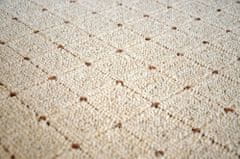 eoshop Kusový koberec Udinese béžový (Variant: Okrúhly 80 cm priemer)