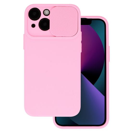 TopQ  Camshield Soft pre Iphone 15 Light Pink