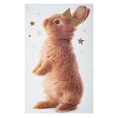 Atmosphera Detská samolepka stojací králik 32 x 50 cm