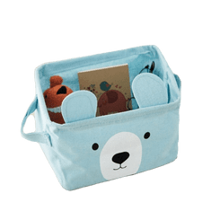 eCarla Košík na hračky medveď 20 x 14 cm | 4 farby Farba: Krémová