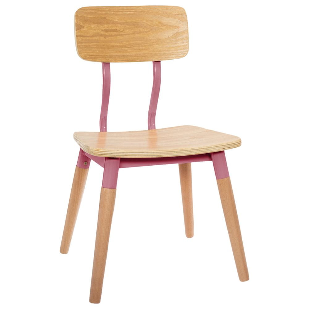 Atmosphera Detská stolička Retro ružová 35x32x54 cm