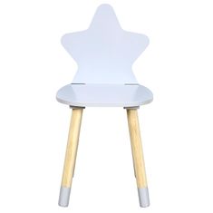 Home DECO Factory Detská stolička v tvare hviezdičky sivá