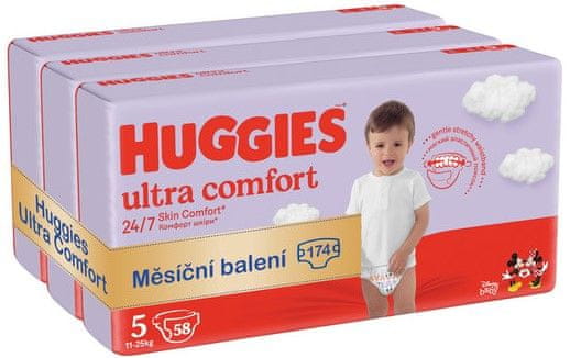 Huggies mesačné balenie 3x Ultra Comfort Mega 5 - 174 ks