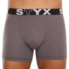 Styx Pánske boxerky long športová guma tmavo sivé (U1063) - veľkosť M