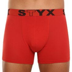 Styx Pánske boxerky long športová guma červené (U1064) - veľkosť L