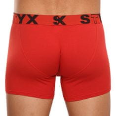 Styx Pánske boxerky long športová guma červené (U1064) - veľkosť L