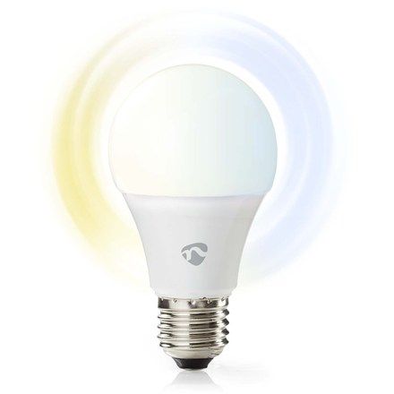 Nedis Múdra žiarovka SmartLife klasik, Wi-Fi, E27, 806 lm, 9 W, Teplá - studená bílá