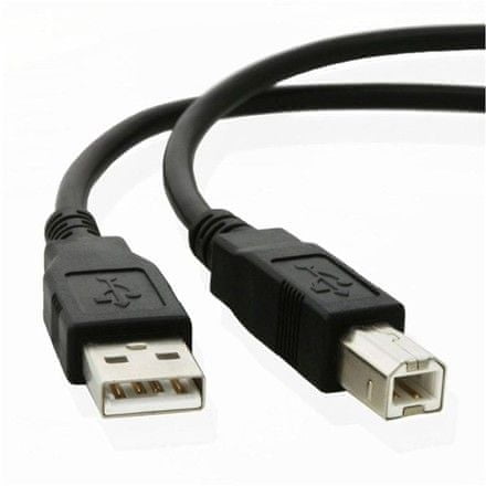 AQ USB kábel USB B - USB 2.0 A M/ M, 5 m (CC62050)