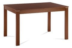 Autronic Drevený jedálenský stôl Jídelní stůl rozkládací 120+30x80 cm, barva třešeň (BT-6777 TR3)