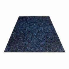 Jutex Kusový koberec Azteca 550 modrý 0.75 x 1.50