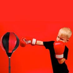 Northix Boxerská lopta s boxerskými rukavicami pre deti 