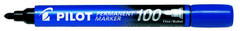 Pilot Permanentný popisovač "Permanent Marker 100", modrá, 1 mm, kužeľový hrot, SCA-100-L