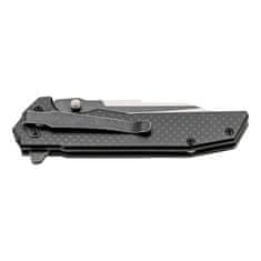 Herbertz 571412 jednoručný vreckový nôž 8,8cm, uhlíkové vlákna, G10, Black Stonewash