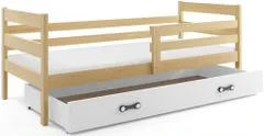 eoshop Detská posteľ ERYK 1 90x200 cm, borovica/biela (Voľba matraca: Penový matrac)