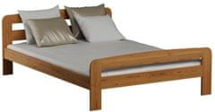 eoshop Drevená posteľ Klaudia 180x200 + rošt ZADARMO (Farba dreva: Dub)