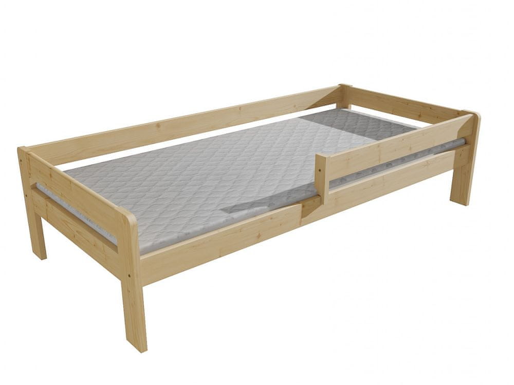 eoshop Detská posteľ so zábranou VMK003C KIDS (Rozmer: 90 x 180 cm, Farba dreva: morenie jelša)