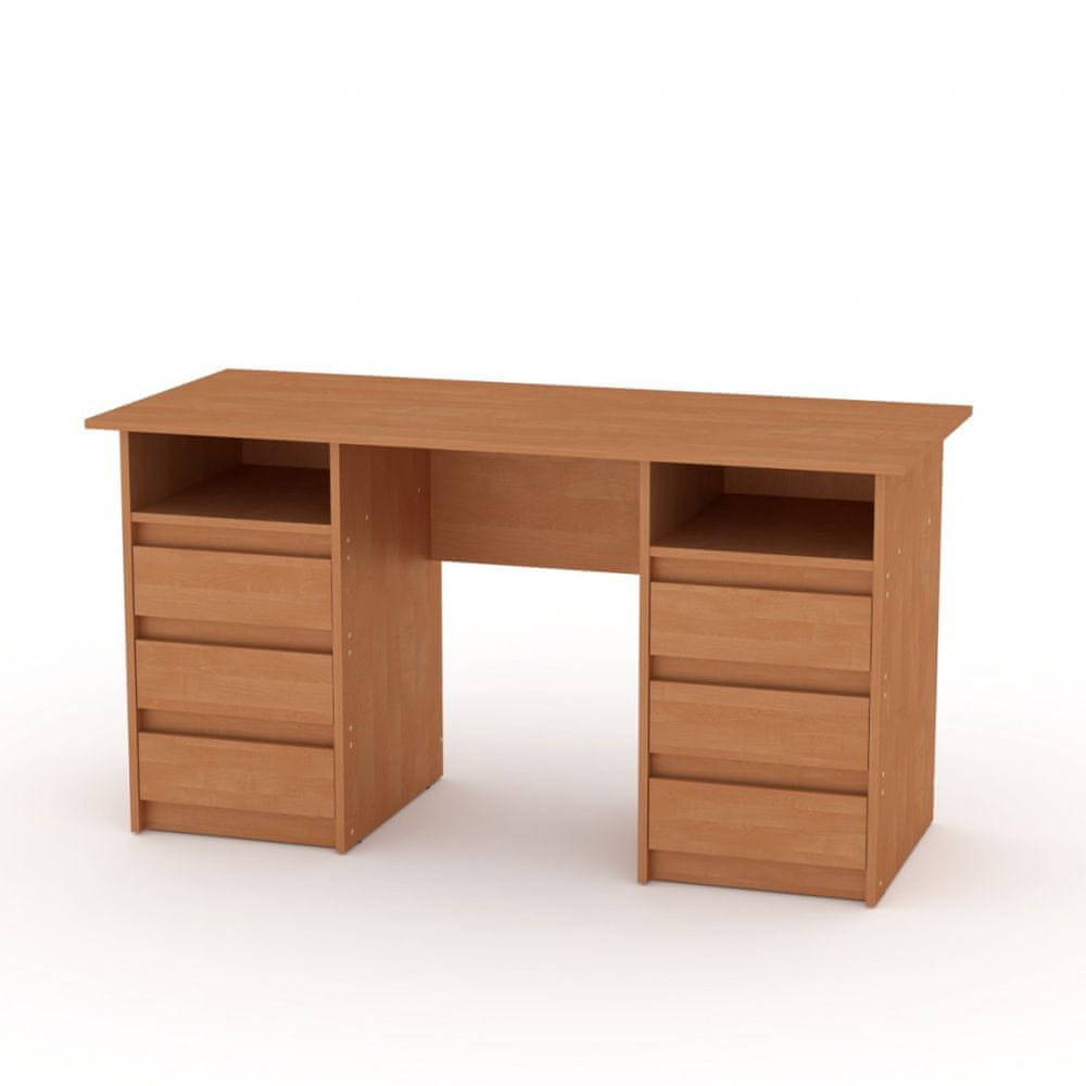eoshop Písací stôl DEKAN-3 ABS (Farba dreva: jelša)