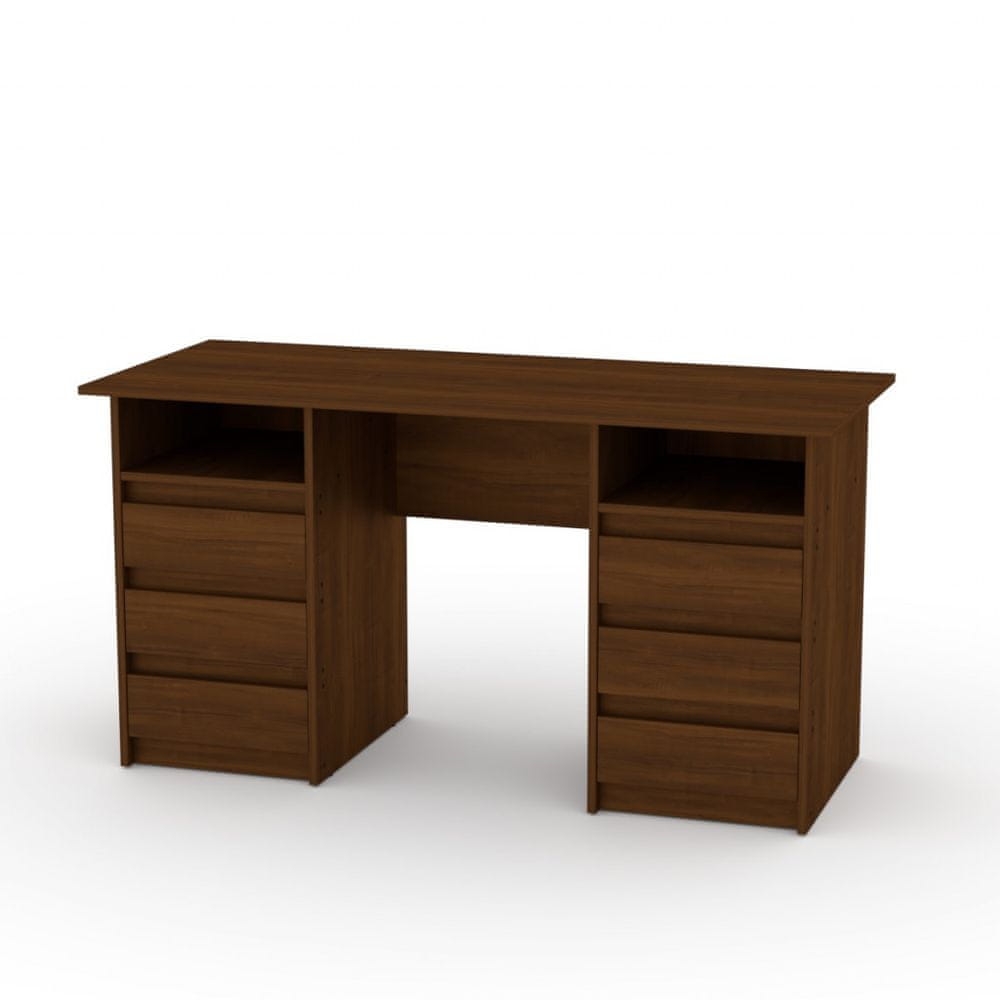eoshop Písací stôl DEKAN-3 ABS (Farba dreva: orech)