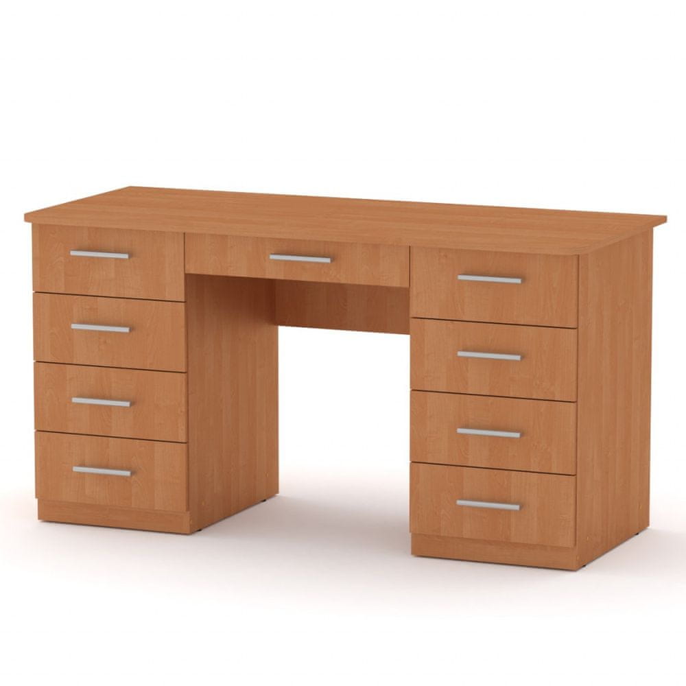 eoshop Písací stôl KANTOR-3 (Farba dreva: jelša)