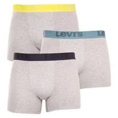 Levis 3PACK pánske boxerky šedé (905045001 015) - veľkosť L