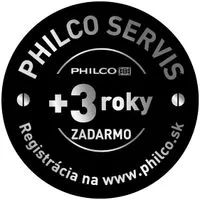 Philco bezplatný servis + 3 roky