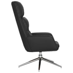 Vidaxl Relaxačná stolička čierna pravá koža