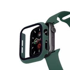 Bomba 3v1 Ochranné púzdro + Silikonový remienok pre Apple Watch IW07_DARK-GREEN-40MM