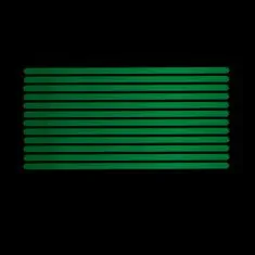 12x Fluo (žiariace v tme - fotoluminiscenčné) protišmyková samolepka na schody, vaňu, sprchu 2cm x 61cm