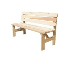 eoshop VIKING záhradná lavica drevená PRÍRODNÉ - 180 cm