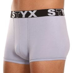 Styx 3PACK pánske boxerky športová guma sivé (G10676767) - veľkosť L