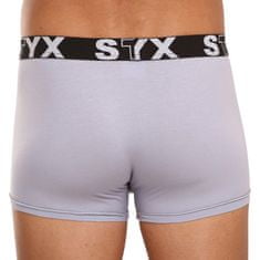 Styx 3PACK pánske boxerky športová guma sivé (G10676767) - veľkosť S