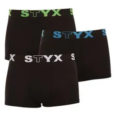 Styx 3PACK pánske boxerky športová guma viacfarebné (G9606162) - veľkosť L