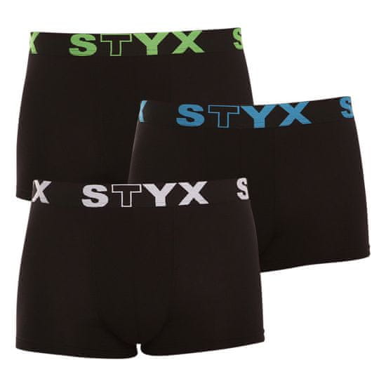Styx 3PACK pánske boxerky športová guma viacfarebné (G9606162)
